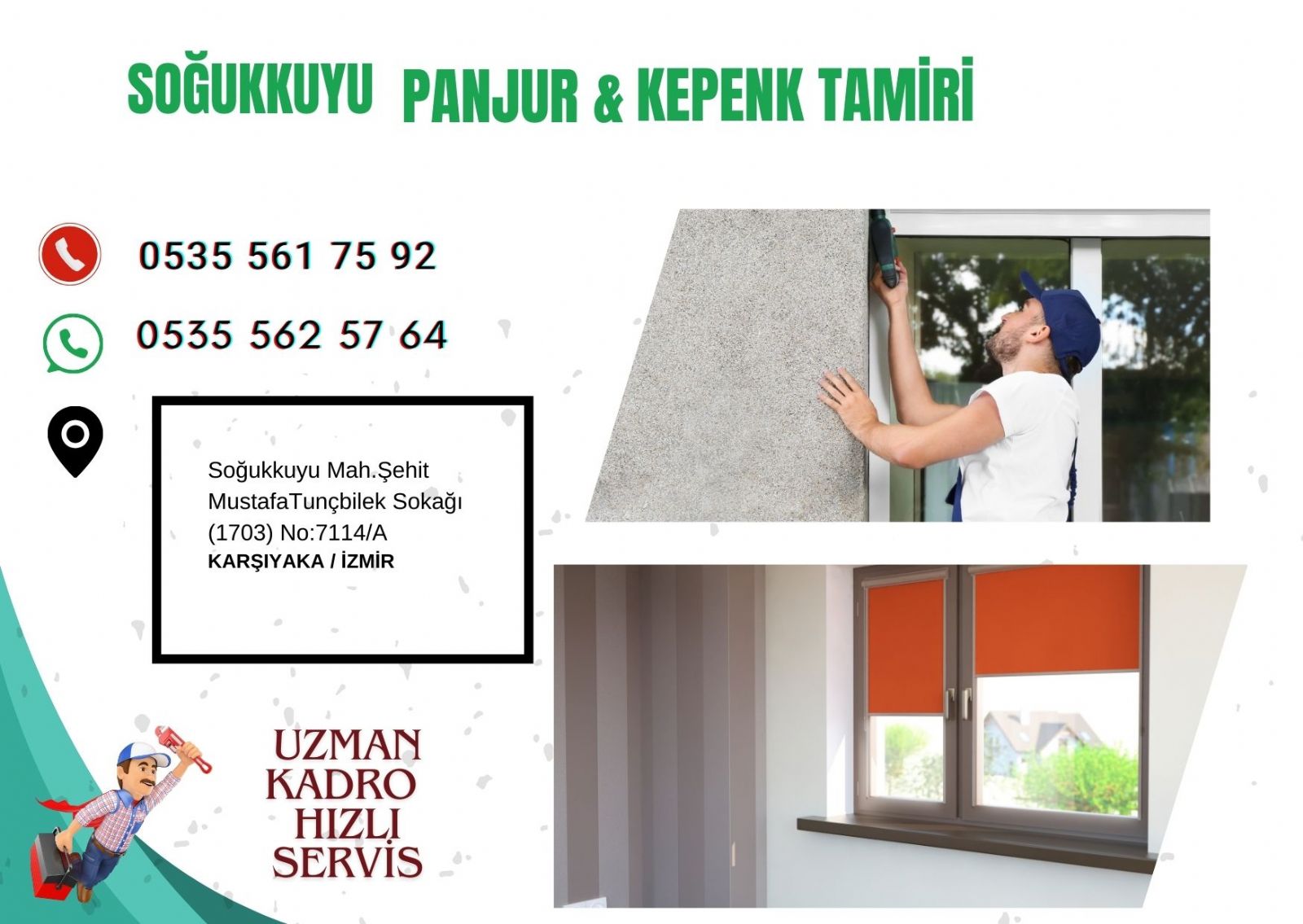 Soğukkuyu Kepenk ve Panjur Tamiri